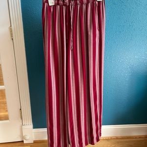 American Eagle Wide Leg Striped Soft Pants XS